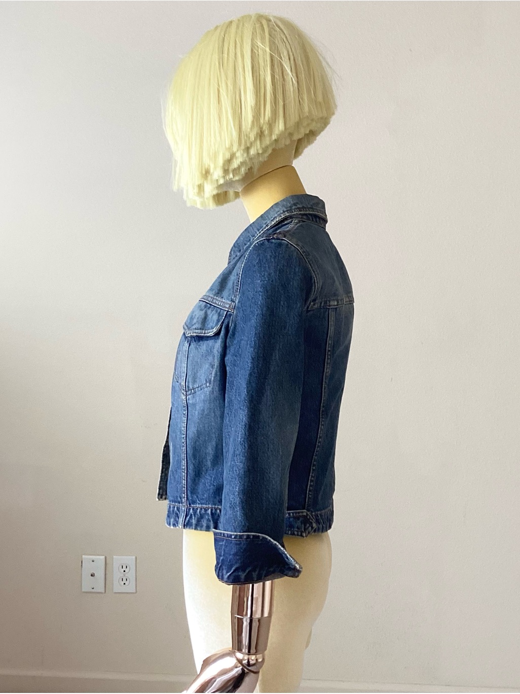 Dolce & Gabbana Blue Denim Crop Jacket S 6/42 — image 2 of 8